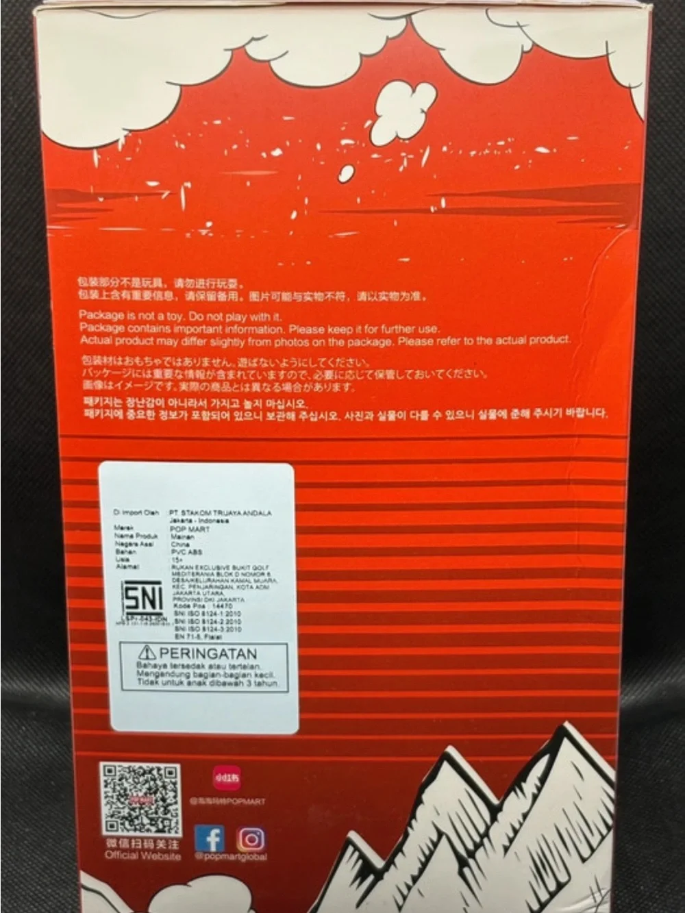 Pop Mart authentic LaBuCoca-Cola Red & White “The Monsters” Vinyl Face.